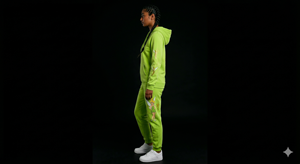 Ensemble sweat à capuche Tinker Bell en molleton de coton vert, décontracté, pour l'hiver, unisexe, coupe ample, imprimé motif dessin animé, anti-boulochage - Product Image 5