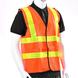 Nouveau gilet de sécurité réfléchissant en polyester imperméable de haute qualité, classe 2 ANSI, pour les travailleurs de la construction et des entrepôts - Product Image 1