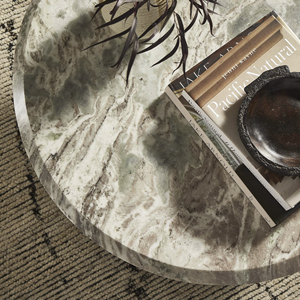 Luxurious Multi Cream <b>Marble</b> Finish Durable Heavy Thick <b>Round</b> Top Solid Bases Sawar <b>Marble</b> Living Room Home Sofa <b>Coffee</b> <b>Table</b> - Product Image 6