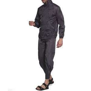 <b>Men</b> Hooded Tracksuit Full Length Lightweight Polyester Casual Sportswear With Side Pockets Regular Fit Spring Wear - Product Image 5
