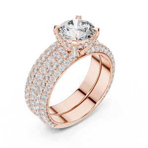 Premium 925 Sterling Silver round Shape Moissanite <b>Diamond</b> <b>Ring</b> Wholesale Wedding Jewelry Supplier Manufacturer - Product Image 4