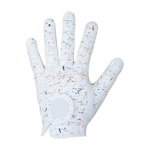 Top Trendy Fashionable Unisex Sheepskin Customized Printed Cabretta Leather Left Hand Golf Gloves Breathable Holes Buckle - Product Image 4