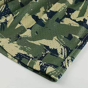 Pantalones Cortos de Lona con Estampado de Camuflaje para Hombre, Estilo Urbano, Impresión Digital, 100% Poliéster, Cierre con Cordón Ajustable, Resistentes al Viento, Casuales - Product Image 6