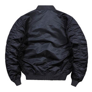 Veste bomber de baseball pour homme de haute qualité, prix bas, logo personnalisé, respirante, tricotée, imperméable, coupe-vent, à capuche, vintage - Product Image 2