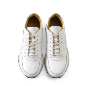Fabriqué au Japon, baskets en cuir simples et élégantes, confectionnées en cuir de cerf de haute qualité - Product Image 5
