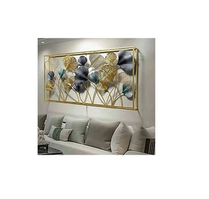 Wall Decorative Metal Art Wrought Iron Interior Bedroom and Living Room Frame Art Hanging Flower Metal <b>Christmas</b> <b>Garlands</b> & W - Product Image 2