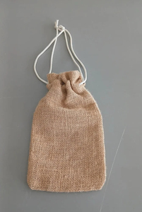 Charming and eco-friendly Jute <b>Drawstring</b> <b>Pouch</b> Bags made from premium quality natural jute Brown Jute Potli Bag - Product Image 3