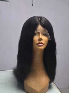 Full <b>Wig</b> 26 Inches 100% Human Remy Indian Hair Natural Wave Lace Front Premium Quality Medium Density Taz Hair Bd gluless <b>wig</b> - Product Image 6