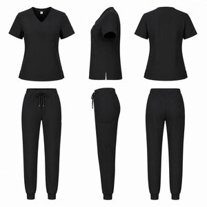 Conjunto de Uniformes Médicos Unisex de Spandex/Algodón Elástico en 4 Direcciones, para Invierno/Verano, Talla XL, para Salones de Belleza - Product Image 6