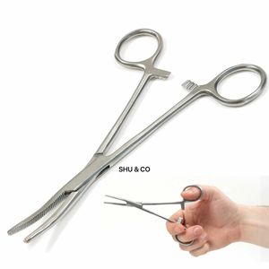 Alicates de Pesca de Acero Inoxidable Curvos de 6 Pulgadas, Herramienta para Desenganchar Peces, Pinzas con Sistema de Bloqueo de Trinquete, Herramienta de Pesca OEM - Product Image 1