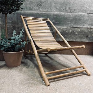 Bamboo Sun Lounger Outdoor Relaxing <b>Chair</b> With Cushion Minimalist Design Foldable Bamboo <b>Chair</b> Beach <b>Chair</b> Made in Vietnam - Product Image 5