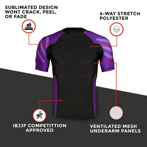 เสื้อรัดรูปแขนกุดสีดำสำหรับผู้ชาย แห้งเร็ว 100% โพลีเอสเตอร์ ป้องกันแสงแดด UPF 50+ เหมาะสำหรับ BJJ MMA ออกกำลังกาย น้ำหนัก 140 กรัม - Product Image 6