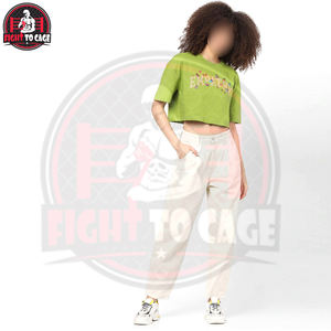 Camiseta Corta Personalizada con Logotipo para Mujer, Cuello Redondo, Diseño Gráfico, Color Verde Lima, Manga Corta, Estilo Holgado - Product Image 4