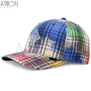 Casquettes 6 panneaux personnalisées 2026 à motif à carreaux vintage multicolore de haute qualité, par un fournisseur de premier choix, dernières nouveautés - Product Image 4