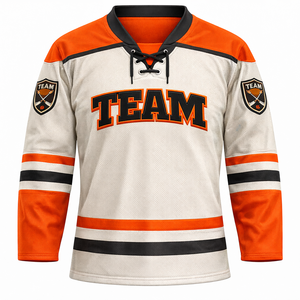 เสื้อฮอกกี้น้ำแข็งแบบกำหนดเอง OEM โรงงานผลิตโดยตรงสำหรับทีม ชมรม โรงเรียน ลีก ทัวร์นาเมนต์ การแข่งขันระดับมืออาชีพ ชุดฝึกซ้อม - Product Image 2
