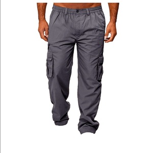 Pantalon décontracté homme tendance anti-rides léger en polyester/coton à taille mi-haute avec cordon de serrage – Idéal pour l'hiver - Product Image 6