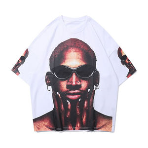 Camiseta Personalizada con Logotipo Impreso en DTG/DTF, Talla Grande, Hombros Caídos, 100% Algodón, Venta al Por Mayor - Product Image 1