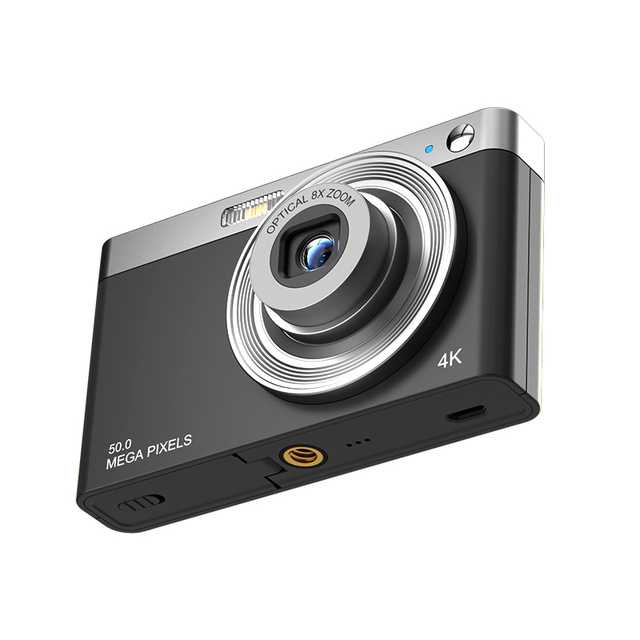 Newest Portable HD 4K 50MP Video Digital Camera 8X Optical Zoom AF Autofocus 2.88 Inch IPS Screen Vlog Mini Camera for Travel