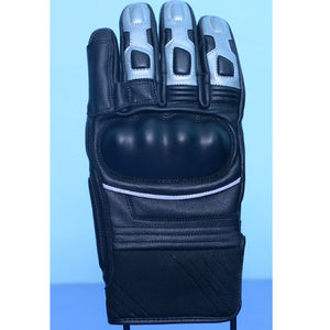 Gants de moto d'hiver en cuir de vachette personnalisés en gros avec poignées et caractéristiques imperméables - Product Image 3