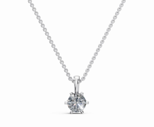 Pendentif solitaire en diamant de laboratoire de 0,500 carat, 1 pièce, collier coupe marquise, or jaune, or rose, plaqué or 9K, 14K, 18K, luxe - Product Image 1