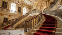 Luxuriöses Europäisches Design Eisen-Treppengeländer Balustrade Dekorativer Handlauf Lebenslange Garantie Rostbeständig Treppenhaus Hotel Grand