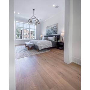 Engineered White Oak Flooring 5/8 in X 7.5 in Wire Brushed Oak Beige Plank T and G 2 Layer - Product Image 1