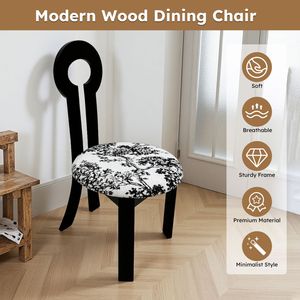 Set di 2 Sedie da Pranzo per Arredamento Casa, Rivestite in Lino, in Legno Massello con Cuscino Bianco - Caratteristiche Distintive - Product Image 6