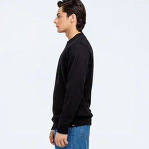 Sudadera de Forro Polar para Hombre, con Logotipo Personalizado, de Alta Calidad, Manga Larga, Cuello Redondo, Antipilling, Diseño Moderno 2025, Precios Económicos - Product Image 4