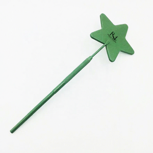 Espejo de Maquillaje de Pestañas Personalizado con Forma de Estrella Verde, de Acero Inoxidable, de Mano, de una Sola Cara, con Aumento de 3X - Product Image 1