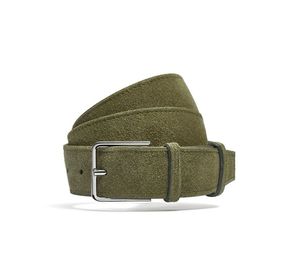Genuine HandCrafted Suede Leather <b>Vintage</b> Western Pin Buckle <b>Belt</b> with Alloy Buckle and Premium Finish - Product Image 1