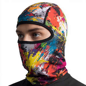Balaclava personnalisée par sublimation - Respirante, imperméable, 100% polyester, pour le cyclisme, le ski et la moto en extérieur - Product Image 4