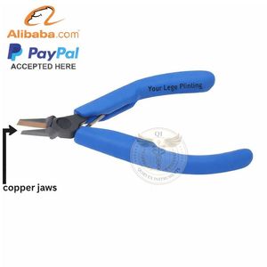 Alicates de Punta Plana QORVEX INSTRUMENTS de Alta Calidad, Acero Inoxidable con Mordazas de Cobre y Empuñaduras Revestidas de Cobre para Joyería, Ligeros - Product Image 4