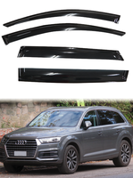 GCS AD808 2016-actualidad, Protector de Ventana para Auto Audi Q7, Protector Acrílico Contra la Lluvia, Visera Deflectora con Cinta Adhesiva Doble 3M