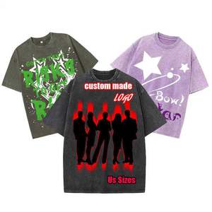 T-shirt homme sublimation 320 g/m² effet délavé à prix abordable, avec logo personnalisé, épaules tombantes, effet vieilli, coupe oversize - Product Image 1