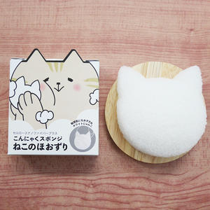 Esponja de baño con forma de gato para limpieza Facial Konjac japonesa de alta calidad, producto cosmético al por mayor - Product Image 2