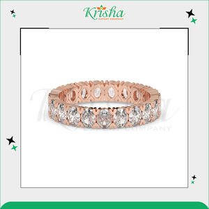 Bagues de mariage en diamant 100 % naturel et cultivé en laboratoire, qualité supérieure, couleur blanc DEF, disponibles auprès d'un fournisseur authentique. - Product Image 5