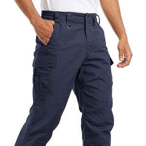 Pantalones Cargo Casuales para Hombre, Premium, con Múltiples Bolsillos, Talla Grande, Transpirables, de Secado Rápido, Impermeables, Ecológicos, 100% Lona de Algodón, Otoño - Product Image 5
