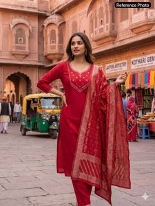 Salwar Kameez de marque indienne et pakistanaise de qualité supérieure avec broderie en georgette et dupatta à prix avantageux - Product Image 3
