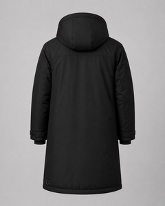Unisex Custom Brand Logos Waterproof Swim Parka <b>Jacket</b> <b>Long</b> Hooded Fleece Lined Changing Robe for Swimming - Product Image 4