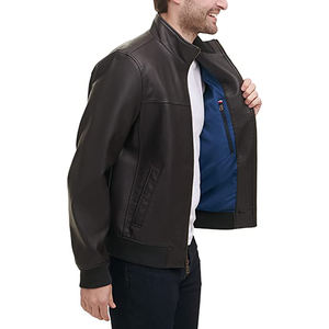 Veste en cuir sur mesure, nouveau design pour hommes, style tendance, fabrication professionnelle, vestes en cuir d'hiver pour hommes - Product Image 2