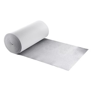 3mm <b>Reflective</b> <b>Insulation</b> Roll EPE Foam Core Radiant Barrier 48 X 250 ft Aluminum Foil White PE Film Heat <b>Reflective</b> Shield 250 - Product Image 1