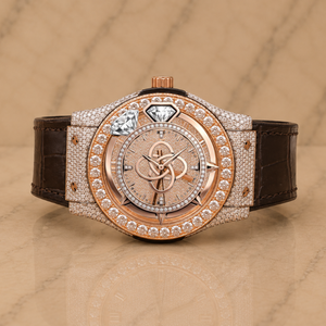Luxury <b>Automatic</b> Moissanite Diamond Watch Men Full VVS Stone Stainless Steel Watch - Product Image 1