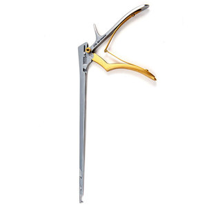 Punzón óseo Kerrison instrumento quirúrgico Manual 4mm mandíbula cabeza giratoria de 90 grados 6,34 "ancho no estéril reutilizable acero alemán CE - Product Image 5