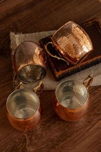 Hammered copper mug set volcanic sunrise beverage <b>cups</b> <b>reusable</b> cocktail drink mugs premium durable collection - Product Image 4