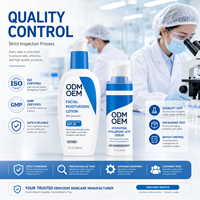 Kit de Soins Visage OEM ODM Marque Privée : Sérum Acide Hyaluronique, Hydratant Facial SPF 30, Céramide, Niacinamide – Direct Usine