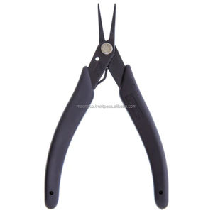 Pinzas de Punta Fina Xuron 450 de Alta Calidad, Mango Negro, Mandíbula Lisa, Acero Inoxidable, Herramienta para Joyería - Product Image 2