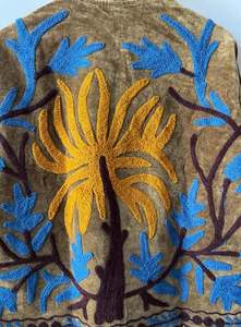 Handmade Suzani Velvet Short <b>Jackets</b> Embroidery Coat Suzani <b>Jackets</b> Handmade Festival <b>Wedding</b> Coat | Duster Floral Outerwear - Product Image 6
