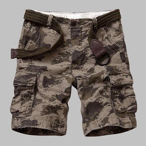 Camouflage Printed Pattern Cargo Short Knee Length Waistband Comfort Fit Workout Fishing Outdoor Beach Wear Camo Cargo Shorts - Product Image 4