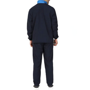 Ensemble de survêtement pour homme à faible MOQ, manches longues, fermeture éclair, design rayé, tenue sportive décontractée, matière polyester respirante - Product Image 4