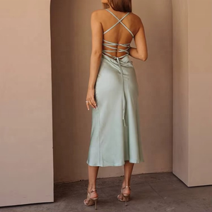 ชุดราตรีโลโก้สั่งทำพิเศษ ปี 2026 ชุดเดรสยาวสำหรับผู้หญิง ดีไซน์หรูหราสำหรับงานปาร์ตี้ ชุดเดรสลำลองสำหรับผู้หญิง แบบเปิดหลังเว้าหลัง - Product Image 3